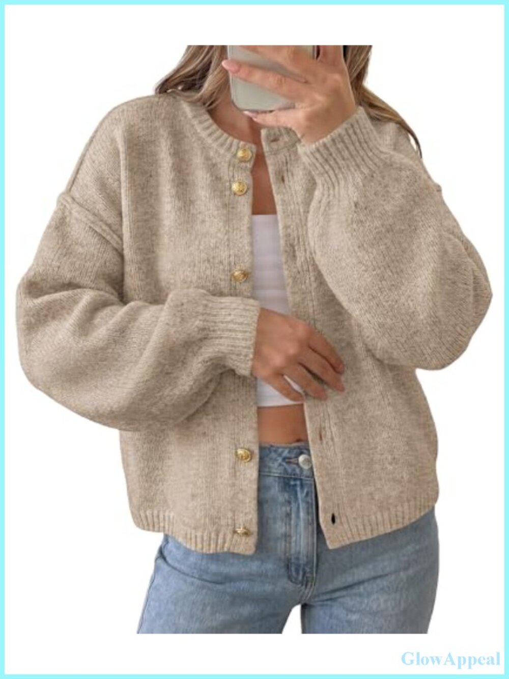 Chunky Knit Cardigan Women Oversized Button Up Fall Winter Sweater